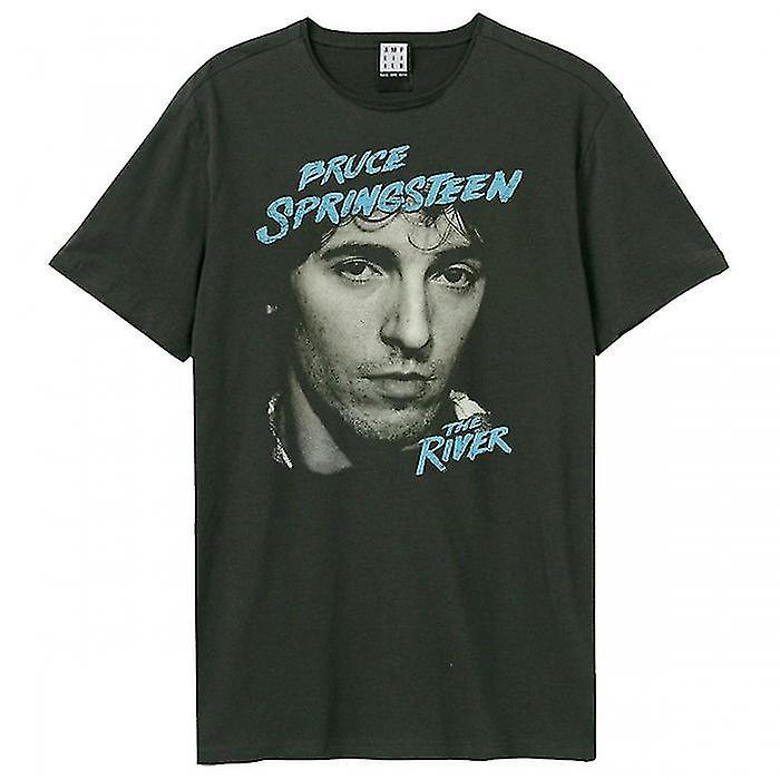 Amplified Unisex Adult The River Bruce Springsteen T-Shirt Charcoal L