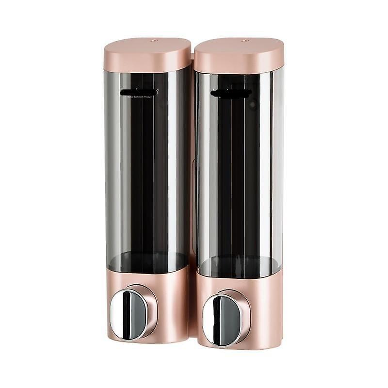 Slowmoose 300ml Wall Mount Liquid Soap Dispenser Rose Gold Double