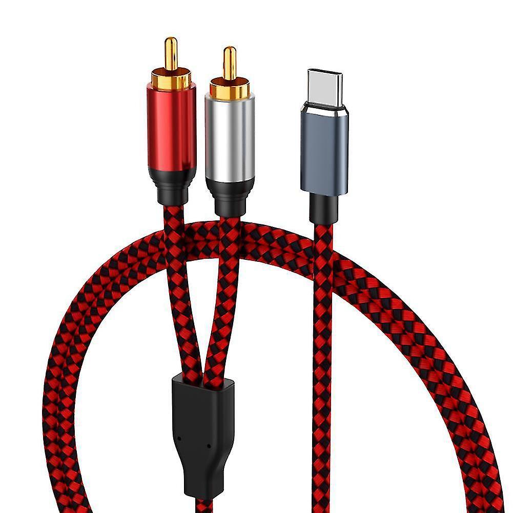 SML Usb Type C To 2 Rca Audio Cable Type-c Rca Cable,usb-c Audio Line For Home Theater Amplifier Dvd Tv