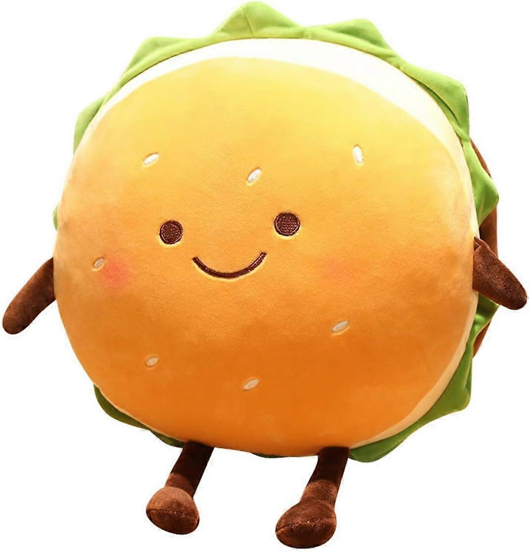 Heyone Burger Plush Toy - Burger Plush Toy - Cute Food Plush Pillow - Room Decoration for Kids Boys Girls Holiday Birthday (6 Inch)