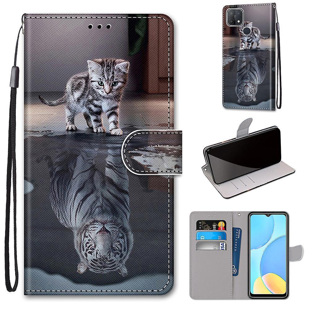 Foxdock Case For Oppo A15/15s Cat Becomes Tiger Moblie Case