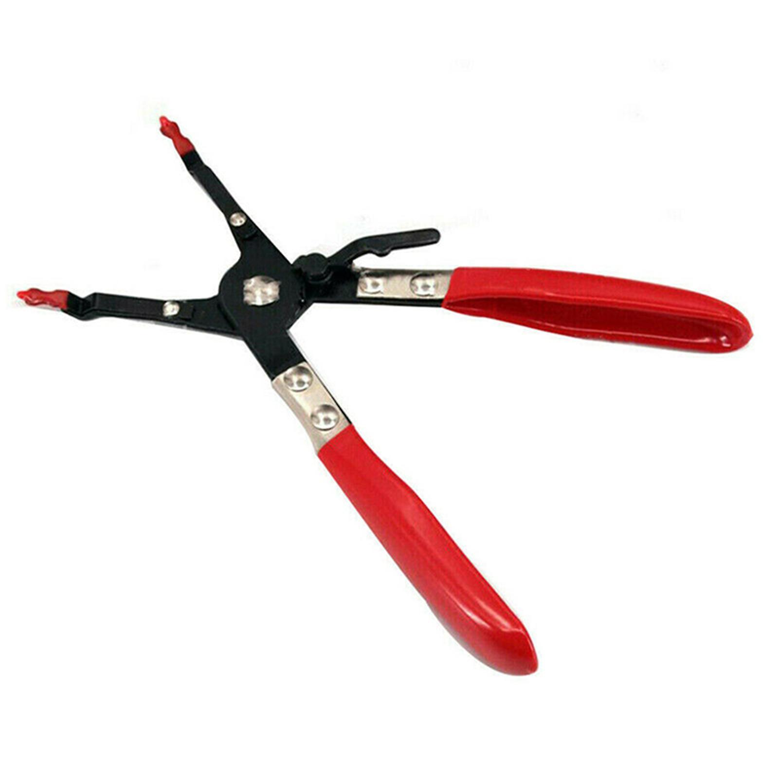 newmerun Soldering Aid Plier Easy-Use Welding Hand Tool Carbon Steel Universal Car Soldering Aid Plier for Car Red Black