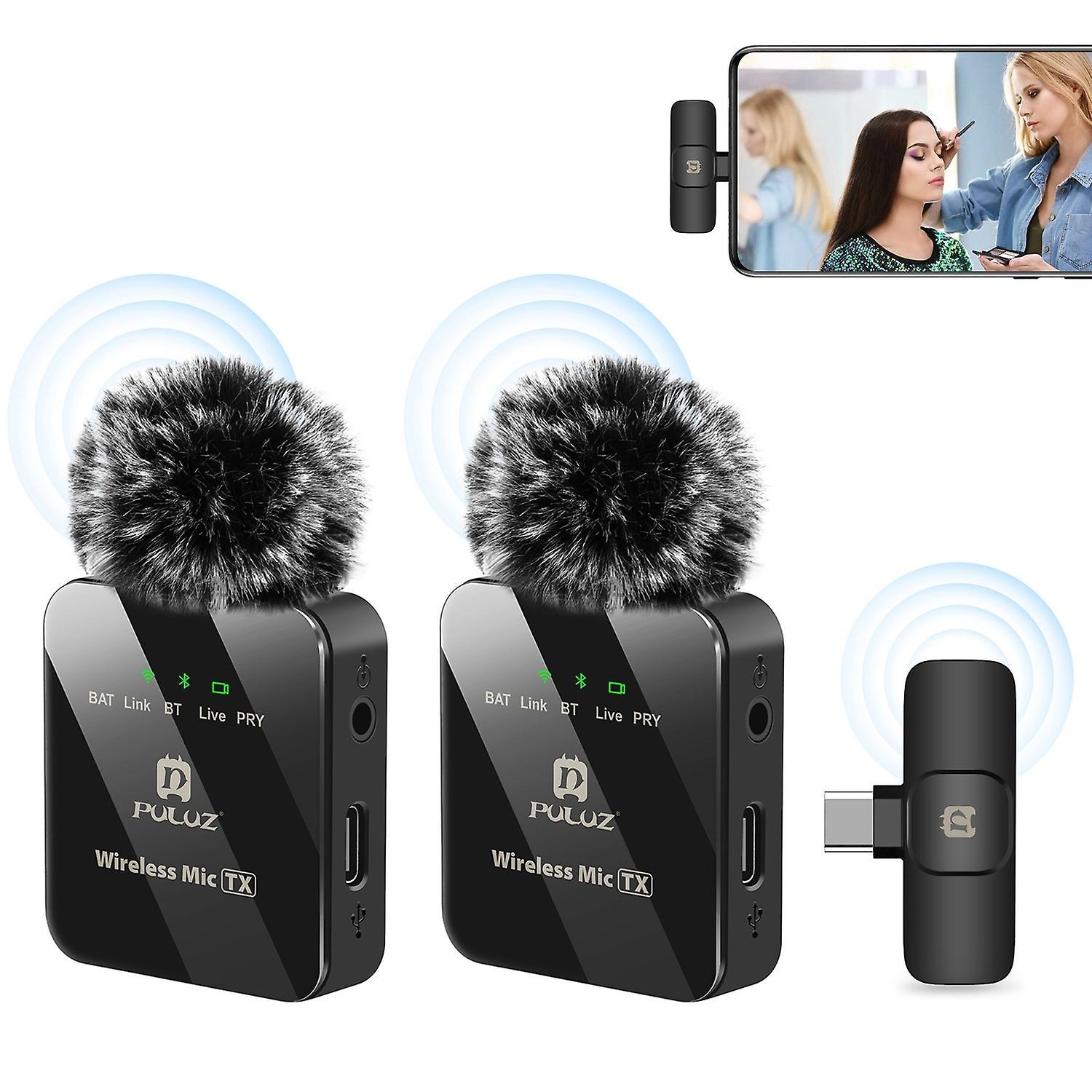 PULUZ Wireless Lavalier Microphone for Type-C Phone