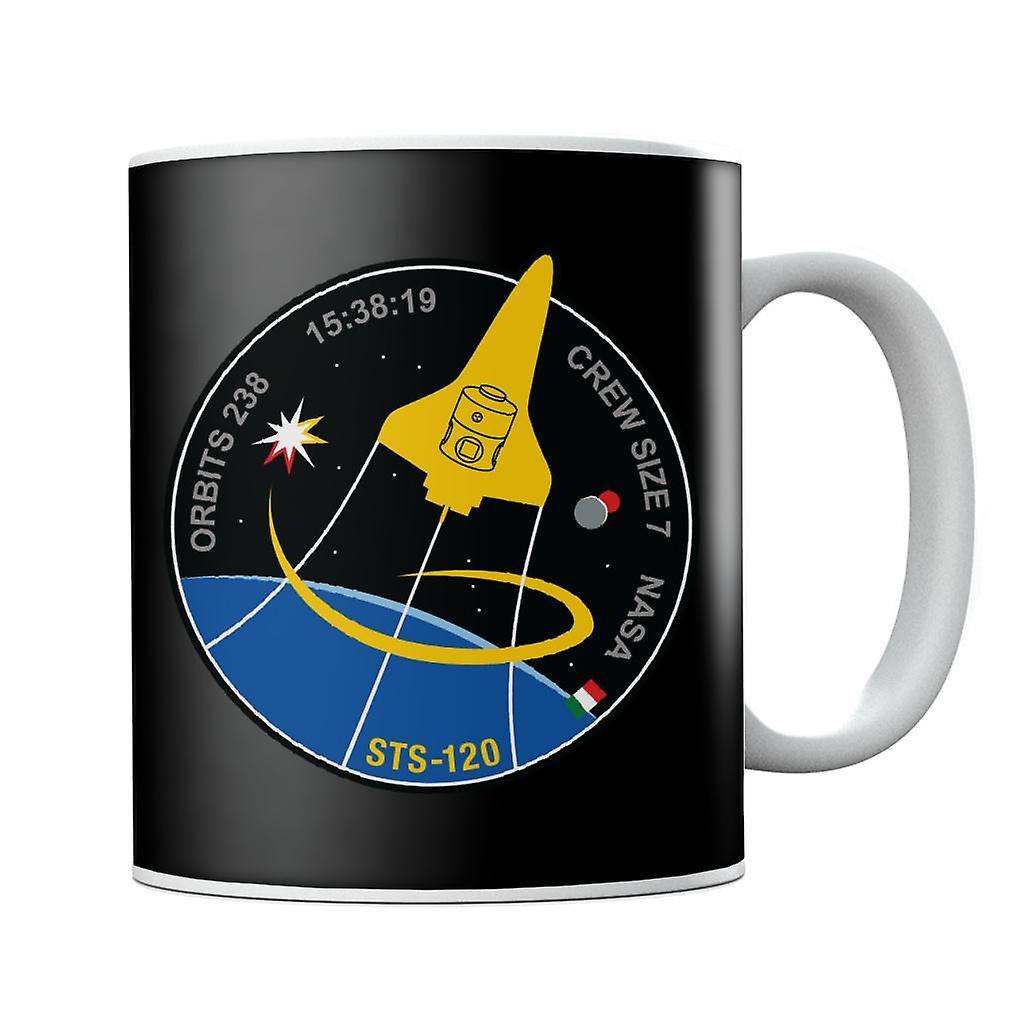 NASA STS 120 Shuttle Mission Imagery Patch Mug Black 10oz