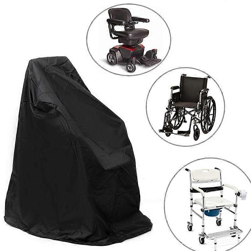 Phwj Wheelchair Cover,Electric Wheelchair Cover,Black 45*30*45inch Wheelchair Cover for Storage,Waterproof Mobility Scooter Cover, Outdoor Protecto...