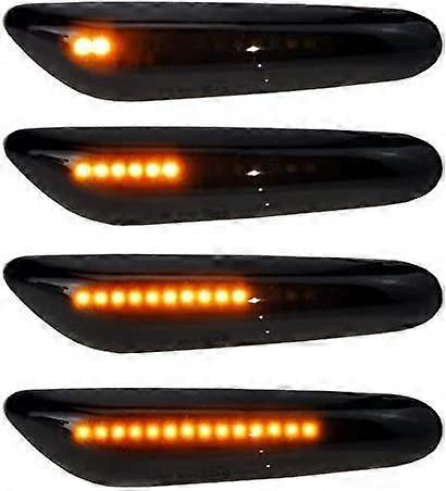 Lertenys Daytime running lights Dynamic LED side indicator 2*Orange LED indicators 16 LED 2835SMD Smoke for E90 E91 E92 E60 E87 E82 E46 SB10 - Dynamic