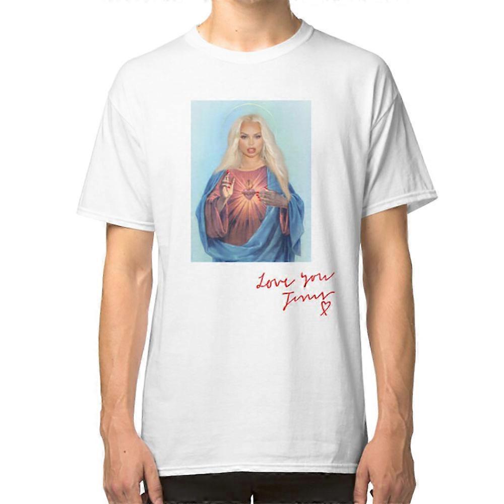 RockShark Trisha Paytas Jesus T-shirt white M