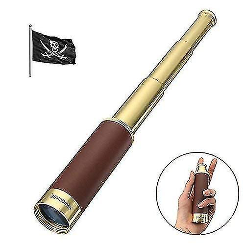 Manchalk Retro Pirate Telescope Zoomable 25x30 Pocket Waterproof Captain