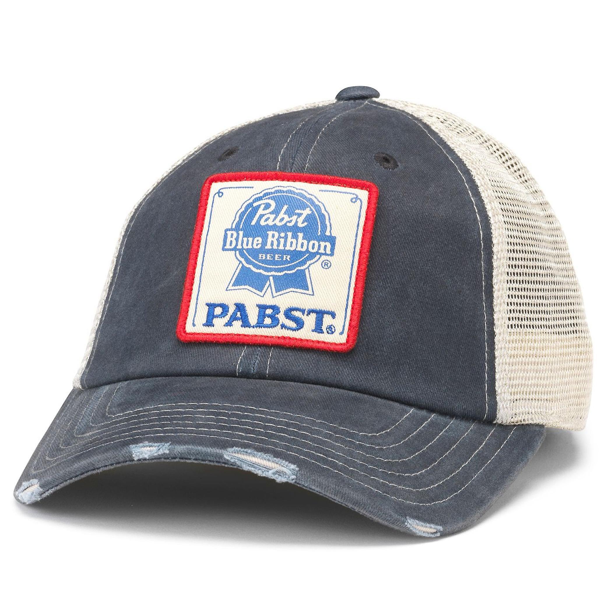 Beers Pabst Blue Ribbon Patch Navy Colorway Adjustable Hat Multi-Color