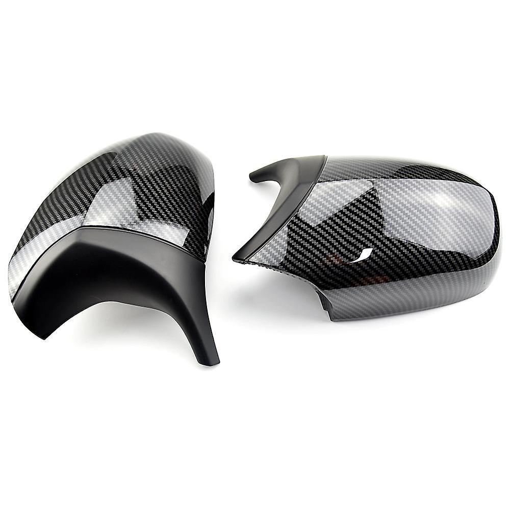 Motor Vehicle Mirrors Black Rear View Mirror Cover In Carbon Fiber, For Bmw 3 Series, E90, E91, E92, E93, Lci Carbon pattern