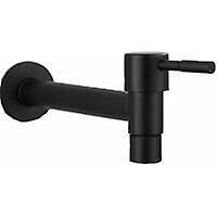 Tcgg-grifo De Piscina Fregona Negro Montado En La Pared Grifo De Agua Fra Ahorro De Agua Grifo De Acero Inoxidable Para Balcn Cocina Bao Fregadero