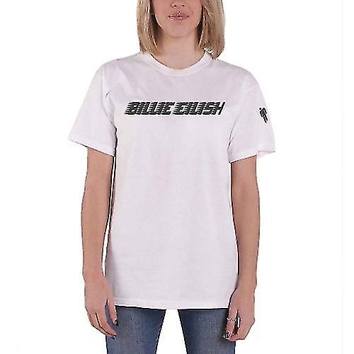 Billie Eilish Unisex Adult Sleeve Print Logo T-Shirt White L