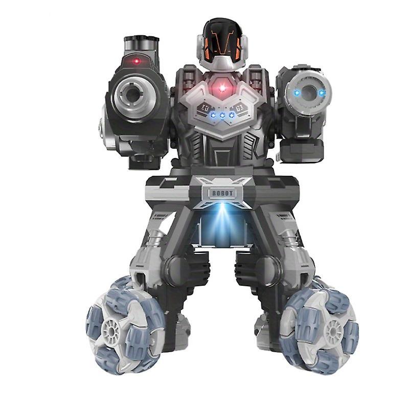 Wiuo Robot Infrared Induction Spray Remote Control Water Bomb Car Robot Parentchild Interactive Childrens Toy grey