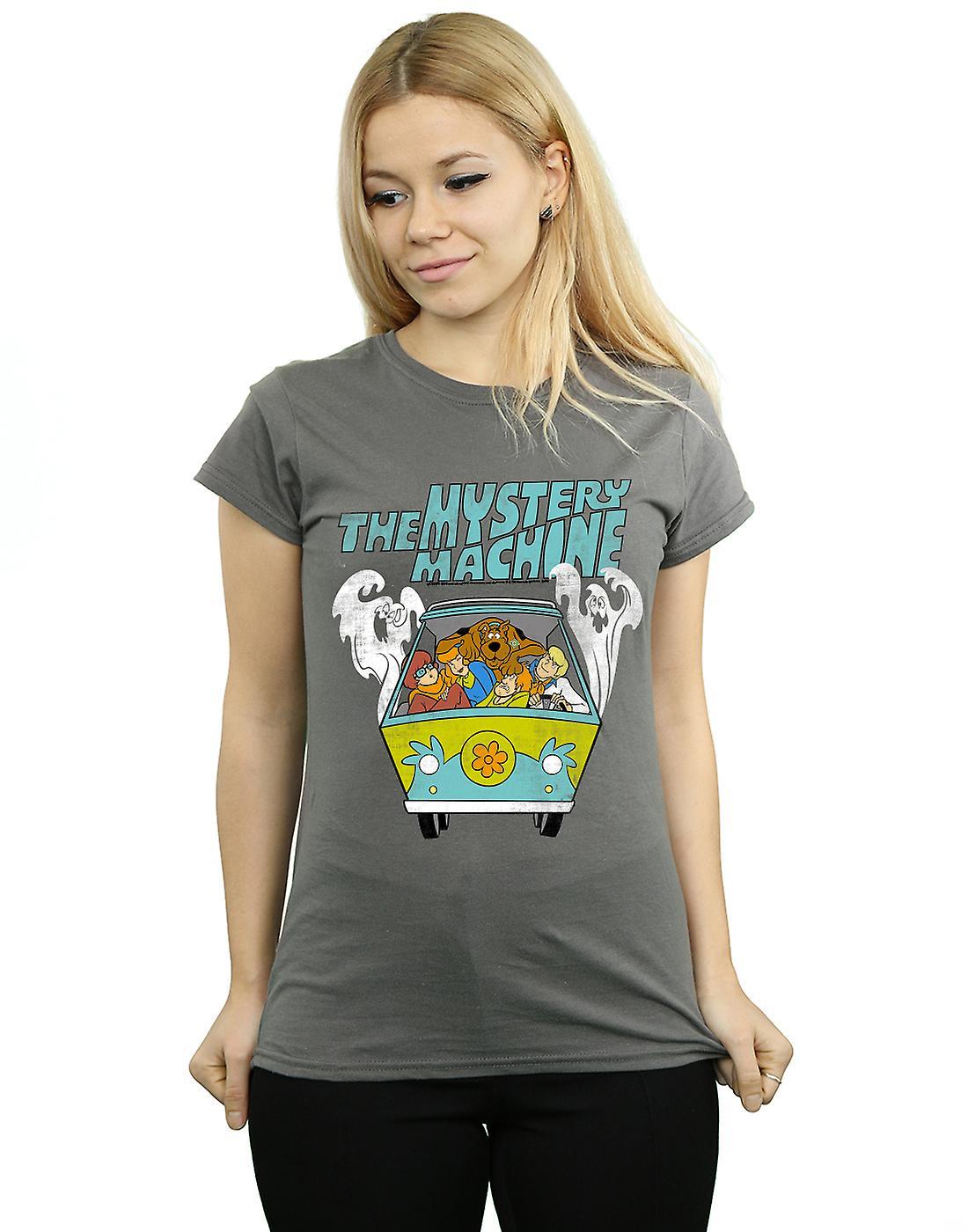 Absolute Cult Scooby Doo Women's Mystery Machine T-Shirt Burgundy Large