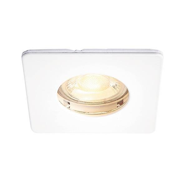 Saxby Lighting Speculo LED Fire Rated 1 Light Bathroom Recessed Downlight Matt White, Glass IP65