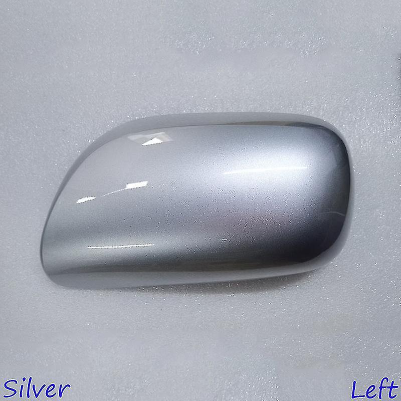 Jdd Power Rearview Mirror Cover for Toyota Yaris 2006-2011 - Reverse Mirror Shell Housing Silver  Left