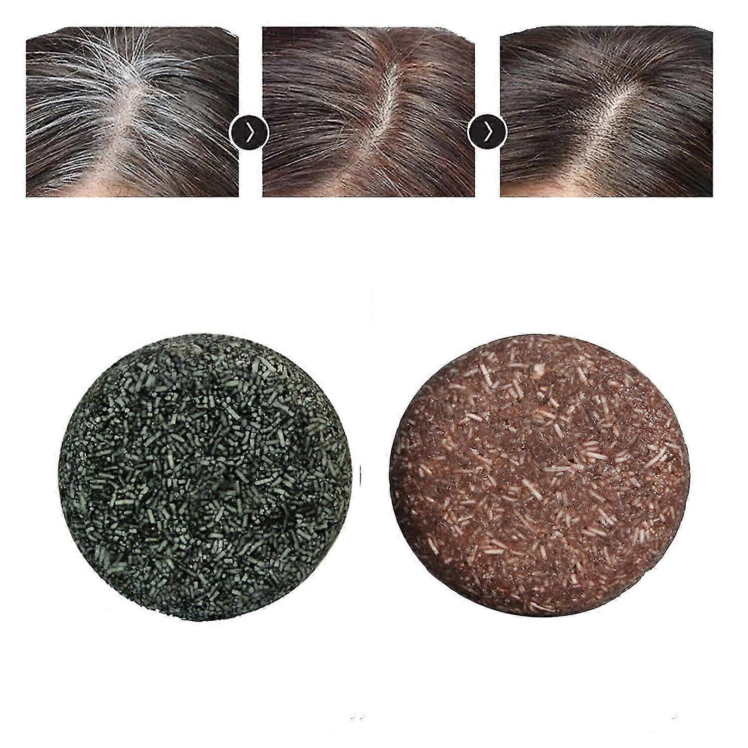 Rhafayre Gray Hair Reverse Bar,Mane Gray Reverse Bar, Gray White Hair Repair Unisex Bamboo X Polygonum 2 Pcs