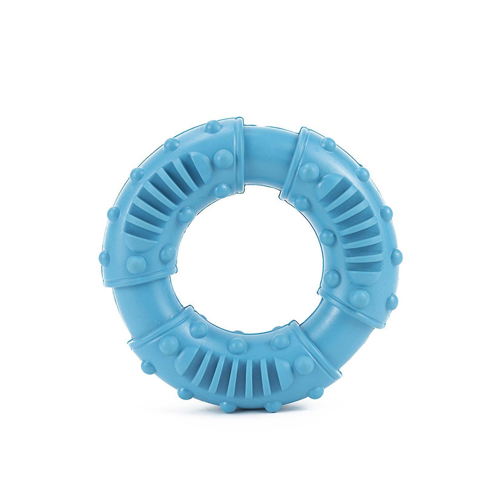 Tianzun Dog Chew Toys For Aggressive Chewers Large Breed, Ring Rubber Dog Chew Toys, Indestructible Dog Toys For Large Dogs Blue