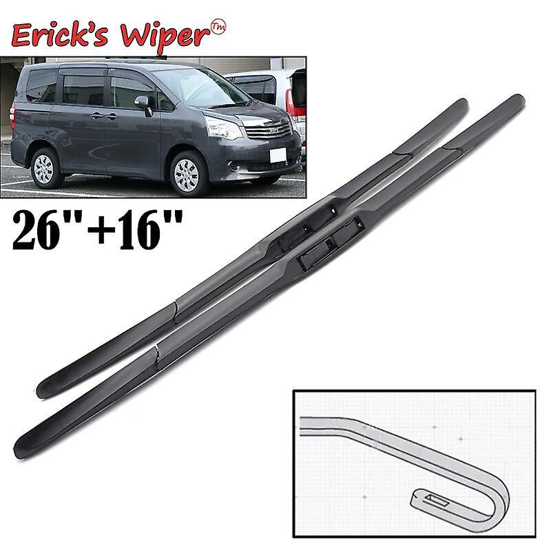 Bicaco Wiper Lhd Front Wiper Blades For Toyota Noah Voxy Zrr70 Van 2007 - 2013 Windshield Windscreen Window Rain Brush 26"+16" CHINA