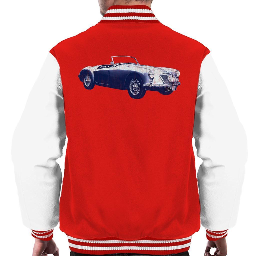 MG MGA 1962 British Motor Heritage Men's Varsity Jacket Red/White Small