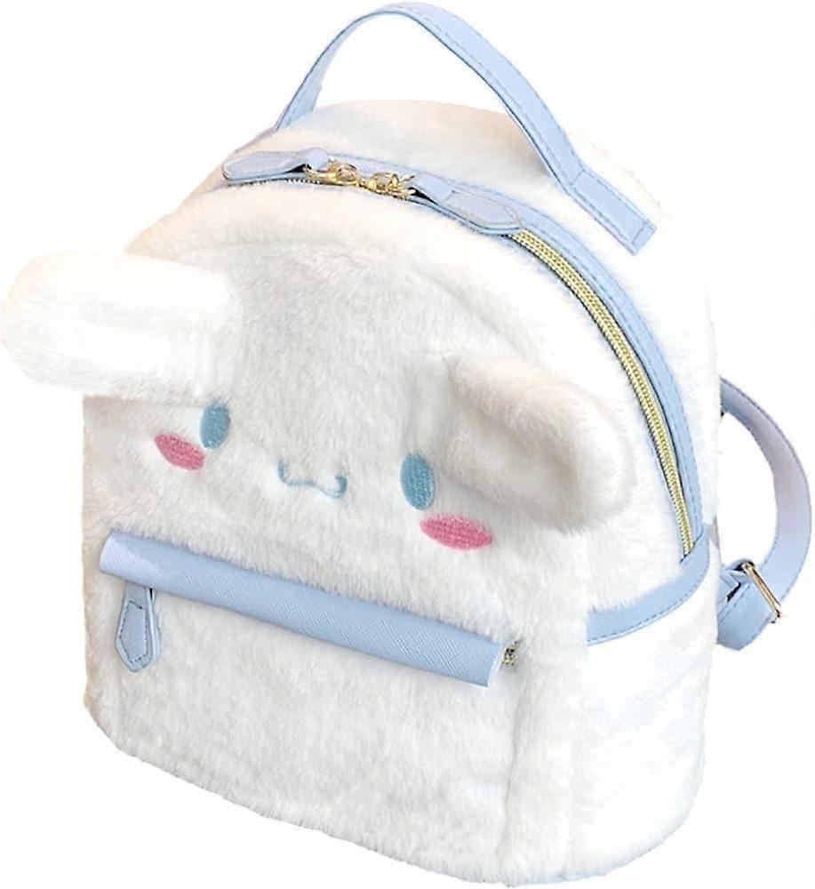 Heyone Cute Furry Plush Backpacks Bag - Girls Backpacks for Kids Backpack Cinnamoroll-Dog Melod Backpack Cute Mini Backpacks Great Gift for Girls a...