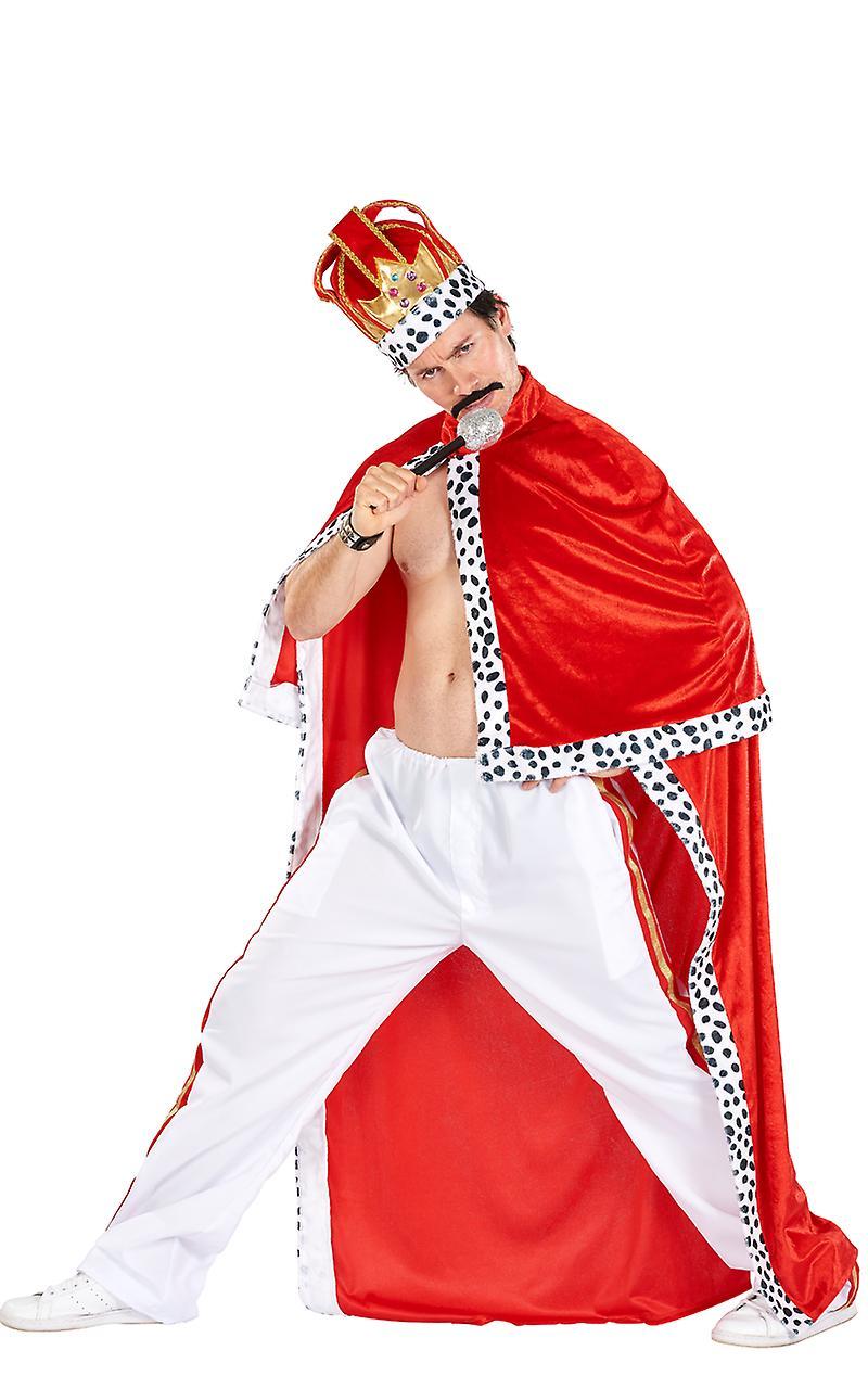 Orion Costumes Mens Freddie Mercury Royal Queen Rockstar 80s Fancy Dress Costume Red Standard