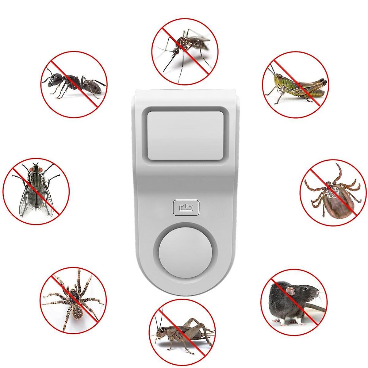 Ultrasonic Pest Repeller Mouse Repellent Indoor Reject Rodent Bed Bug Mosquito Mice Roach Spider Insects Pest Control White BG303 AU Plug