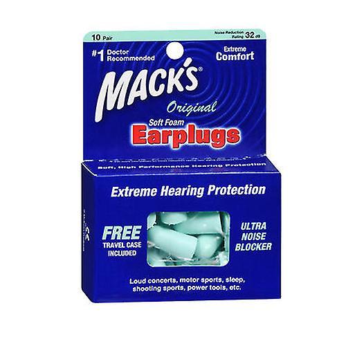 Mack's Macks Safe Sound Ear Plugs, 10 Each (Pack Of 1)