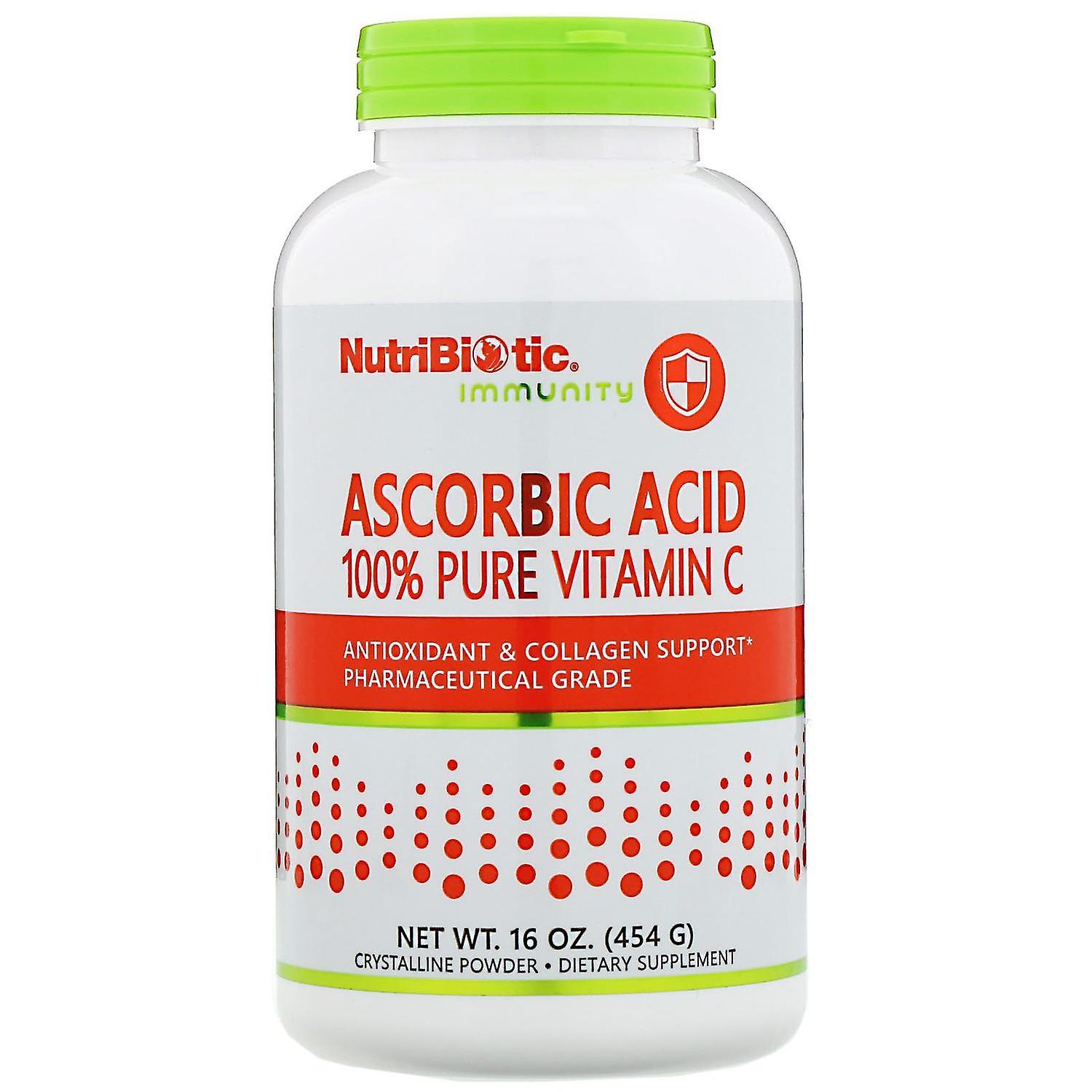 NutriBiotic, Immunity, Ascorbic Acid, 100% Pure Vitamin C, 16 Oz (454 g)