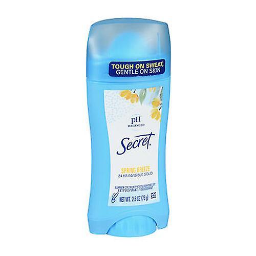 Secret  Anti-Perspirant Deodorant Invisible, Solid Spring Breeze 2.6 oz (Pack of 1)