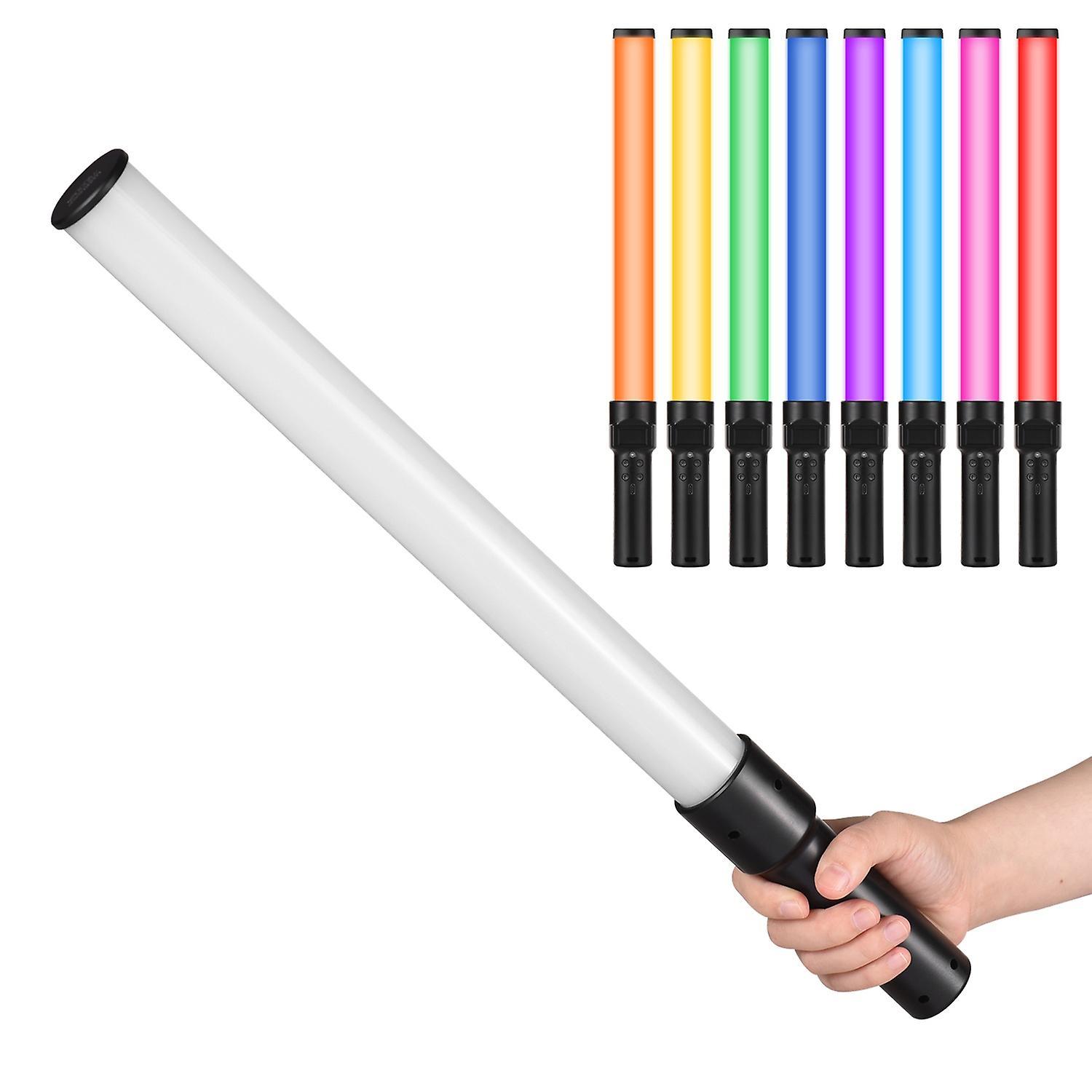 Andoer D2 Handheld RGB Light Tube LED Video Light Wand 2500K/5500K/8500K Dimmable 7 Colorful Light E Black