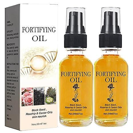 GZMYSM Castor Oil Black Seed Oil Rosehip Oil Face Serum, Lalena Rosehip Oil Black Seed Oil and Castor Oil Face Serum 2Pcs