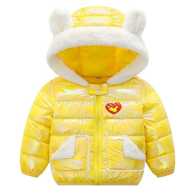 Slowmoose Winter Baby / Jackets, Snowsuit Coat Warm Velvet Outerwear yellow 9M