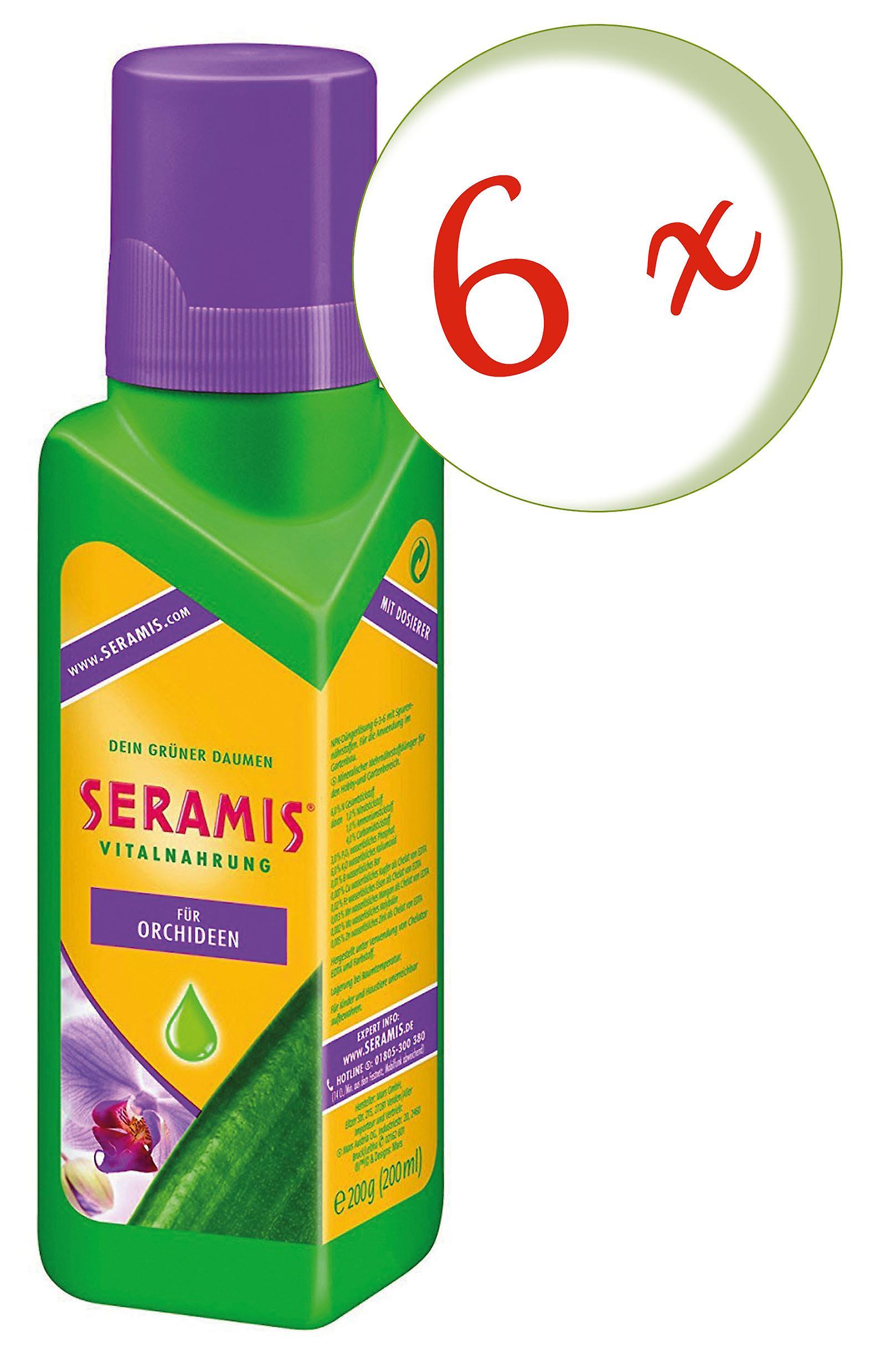 6 x SERAMIS® vital food for orchids, 200 ml