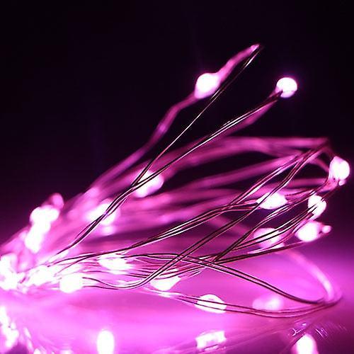 Slowmoose Waterproof Led Flash Modes String Lights For Decoration Pink 2M 20LEDS / 2 modes