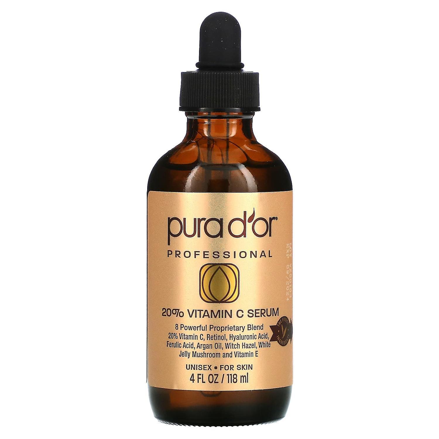 Pura D'or, Professional, 20% Vitamin C Serum, 4 fl oz (118 ml)