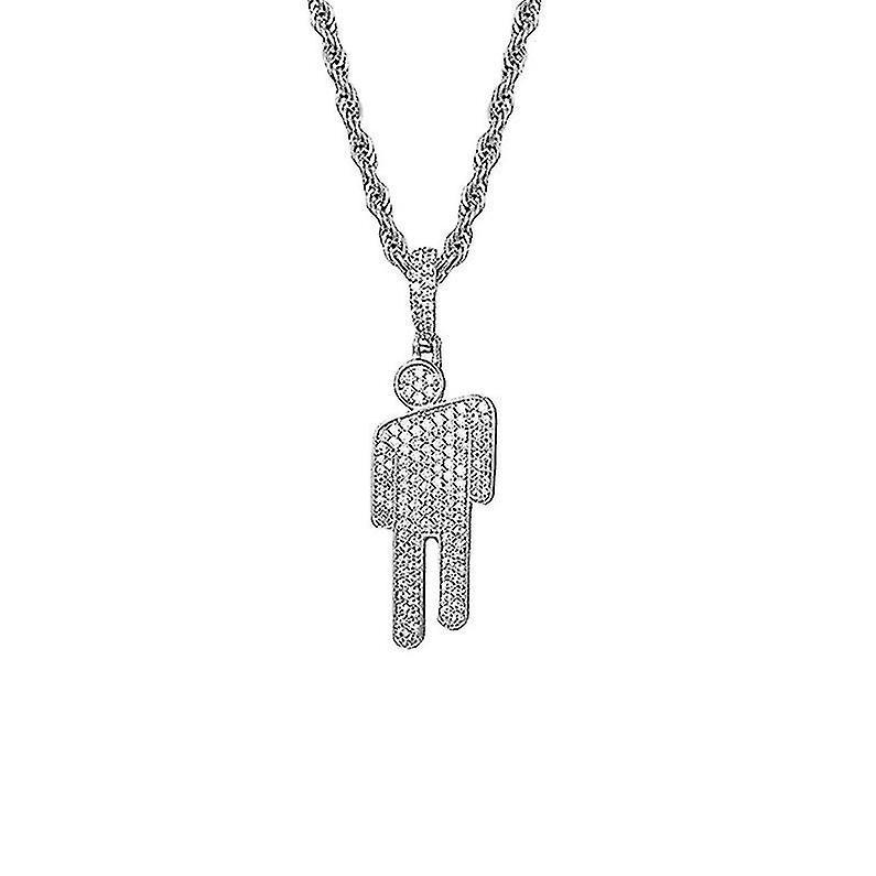 Leke Billie Eilish Women Necklaces Silver Pendant,charms