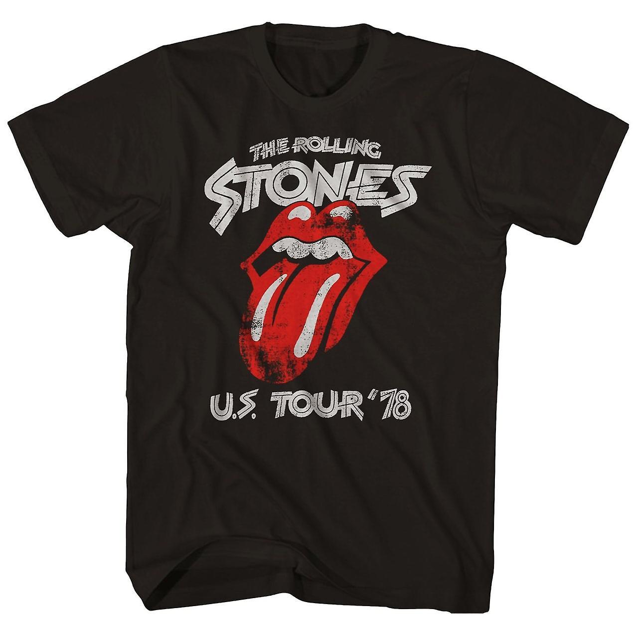 RockShark The Rolling Stones T Shirt Official Tongue Logo '78 Tour T-Shirt Black M