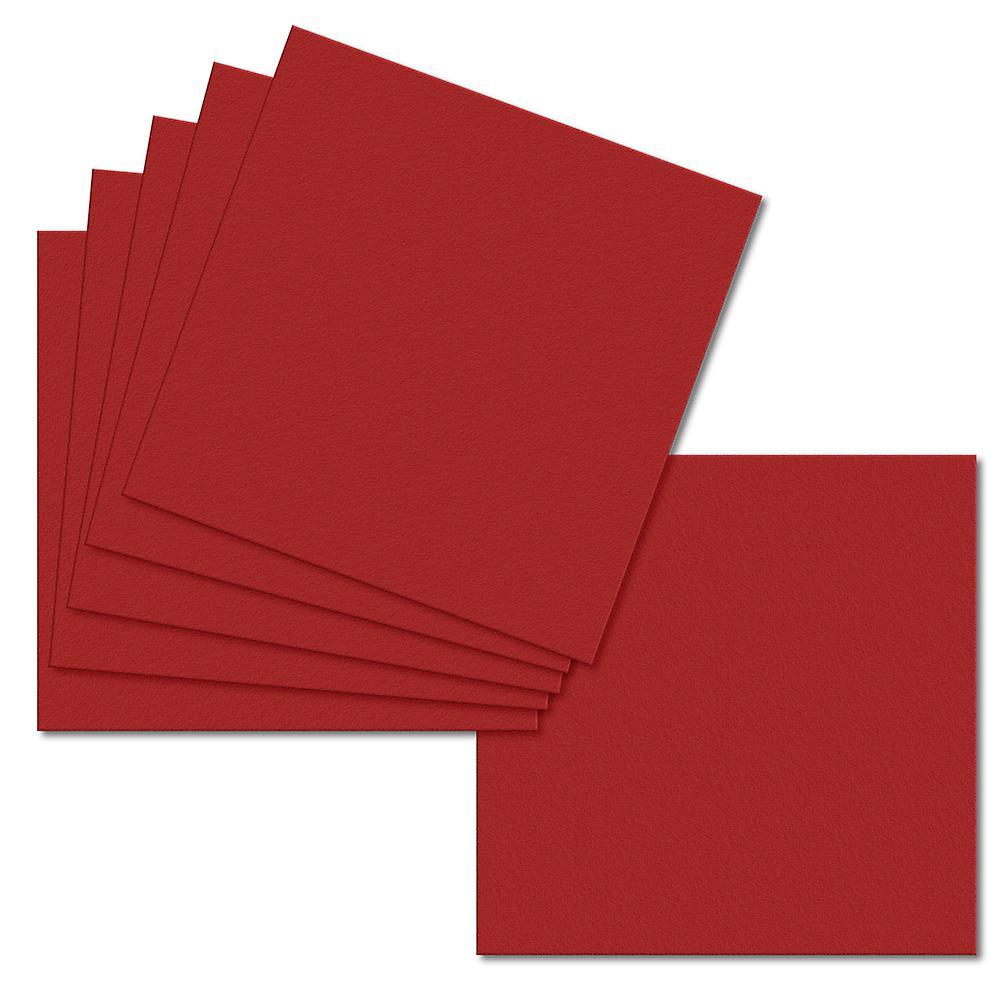 ColorSono Chilli Red. 148mm x 148mm. Large Square. 235gsm Card Sheet. 100