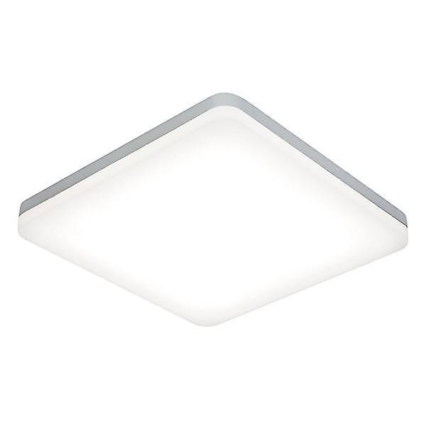 Saxby Lighting Noble Integrated LED 1 Light Bathroom Flush Light Opal, Silver IP44