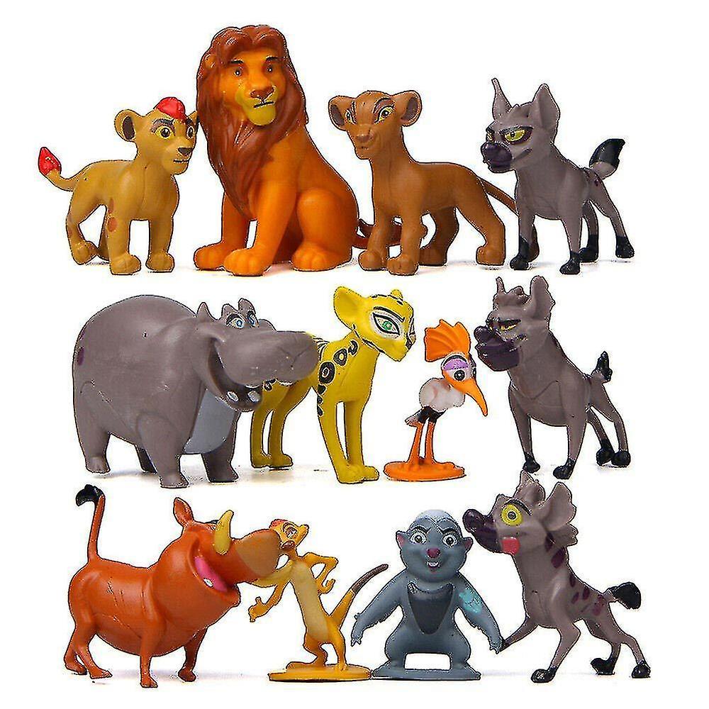 Mingerda 12pcs/set The Lion King Lion Guard Action Figure Playset Simba Kion Timon Pumbaa Doll Collection Model Toys Kids Gift