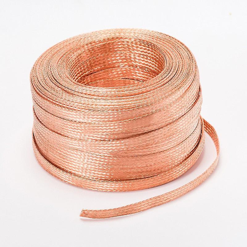 Slowmoose 1m Tinned Copper Braided Sleeve Strap Connecting Wire 25square / Tinned Copper Braid