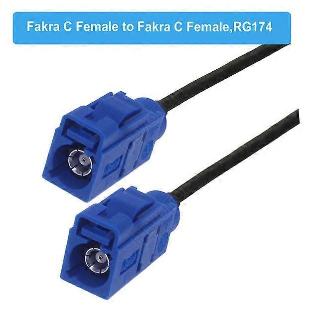 Vehicle Antenna Blue Fakra C RAL 5005 Male Female RG174 Cable GPS Antenna Extension Cord RF Coaxial Pigtail for Car GPS Telematics Navigation Fakra...