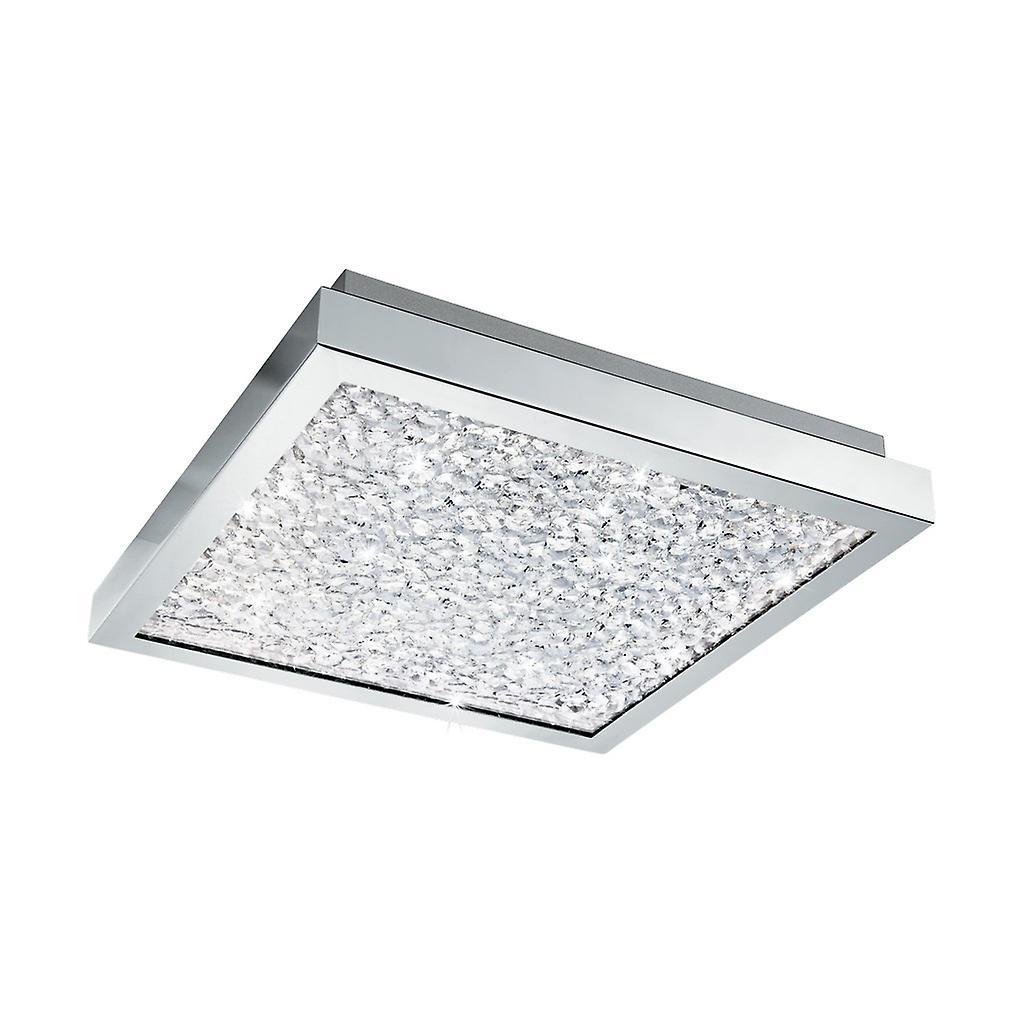 Eglo Lighting Cardito LED Flush Ceiling Light Chrome