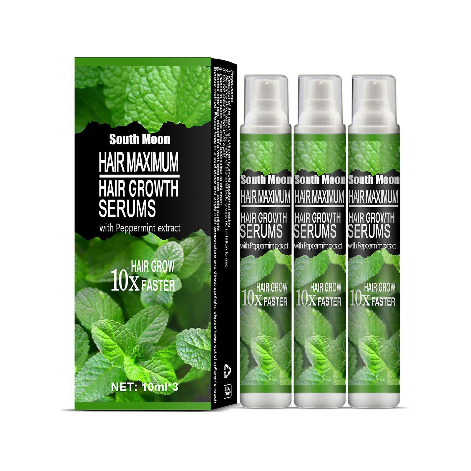 Sztlv 3pcs Herbal Essence Hair Growth Spray Serum Anti Loss Products Fast Grow Prevent Dry Damaged Thinning Repair Care