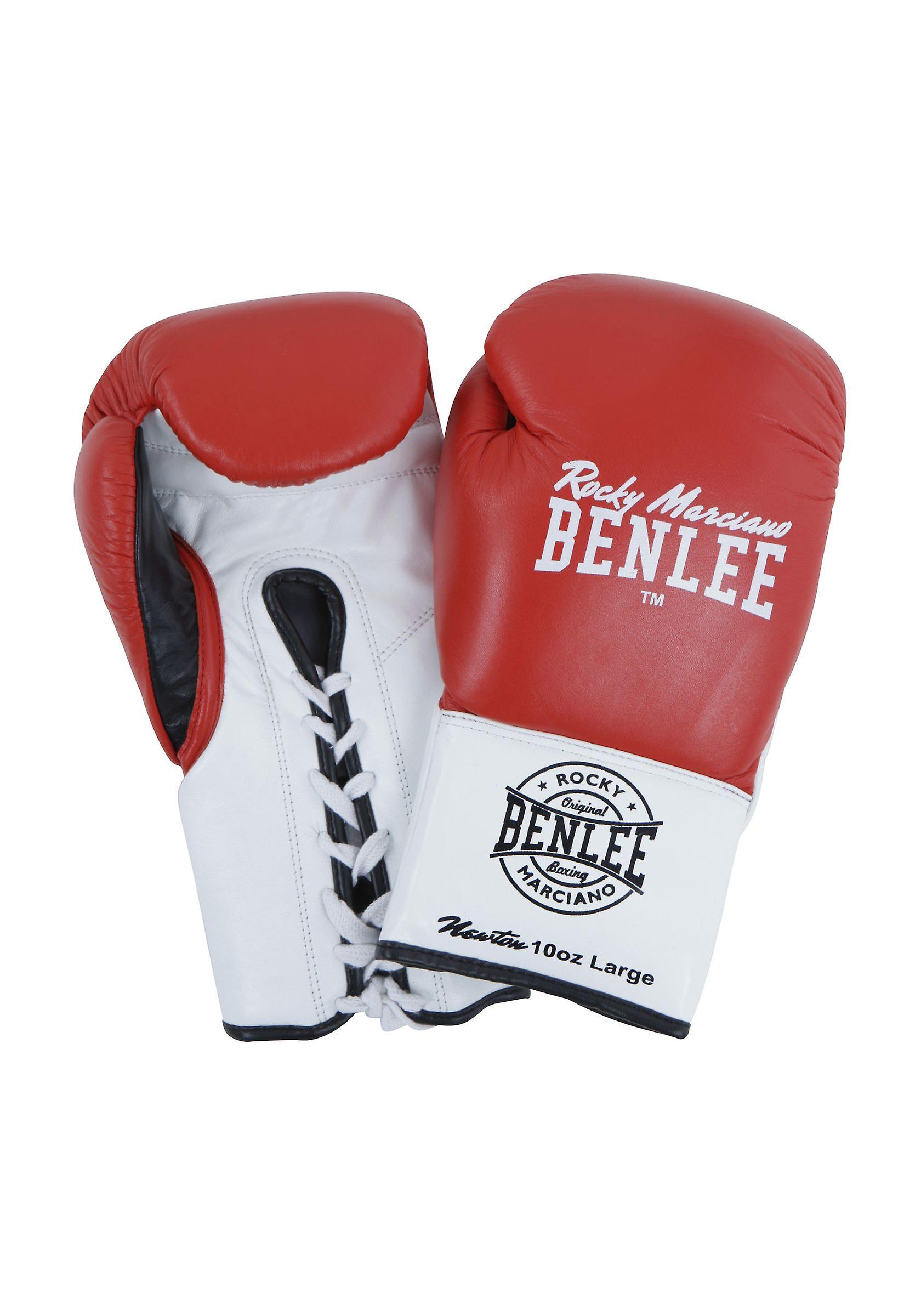 Benlee Boxing Gloves Leather Newton Red/white/black 10 oz L