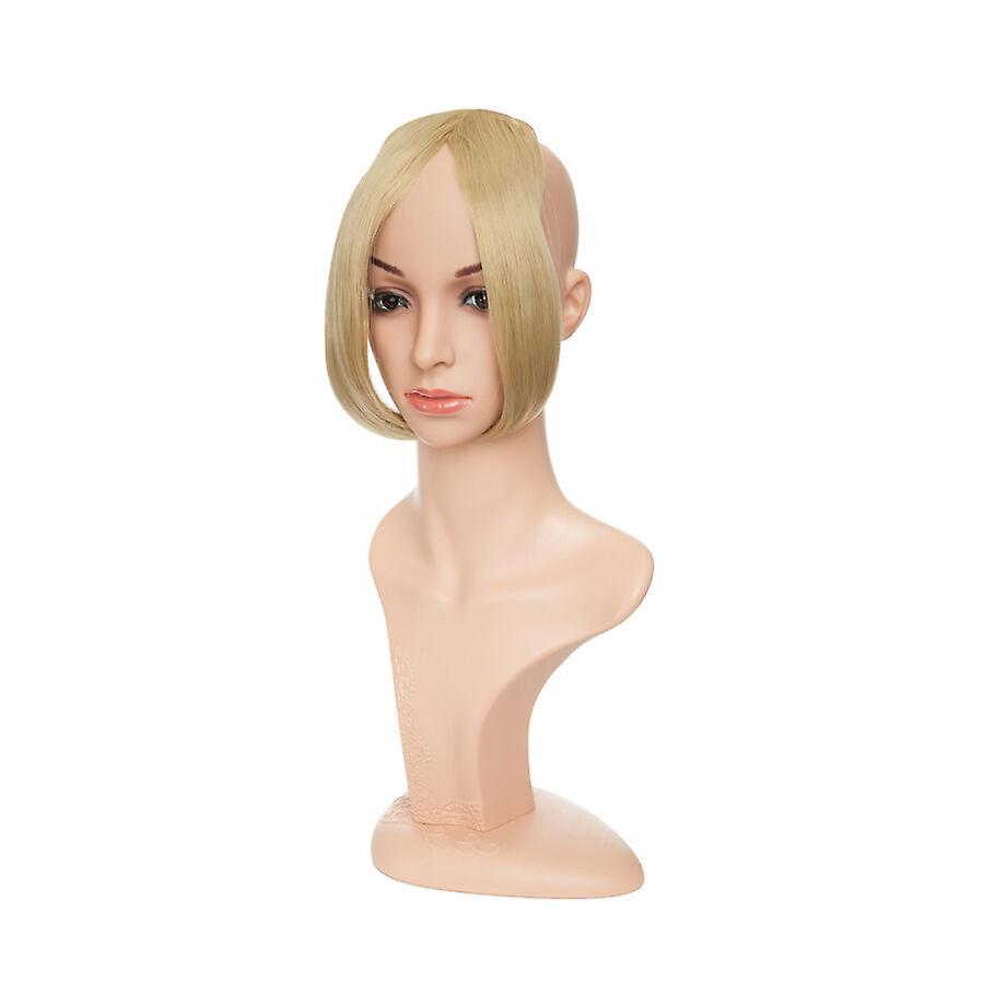 Sego Side Bangs Hair Bangs Clip In Front Hair Fringe Bangs Wig Synthetic Fiber Bangs blonde