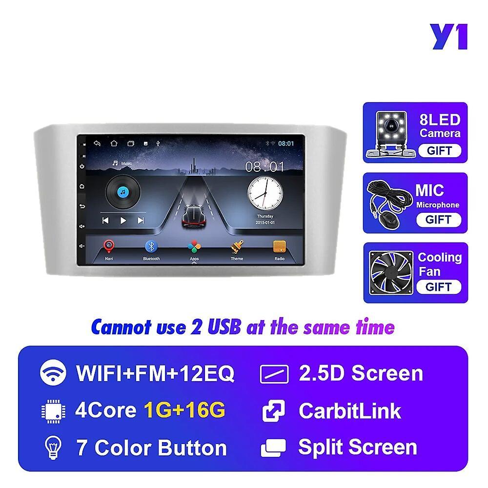 Aintier Android 10 Autoradio For Toyota Avensis T25 2002-2008 Car Radio Gps Navigation Ips Multimedia 2din Carplay Player Video Y1 1G 16G SL