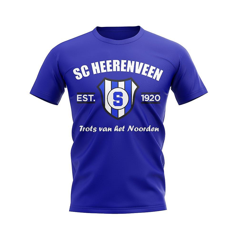 UKSoccerShop SC Heerenveen Established Football T-Shirt (Blue) SB (5-6 Years)