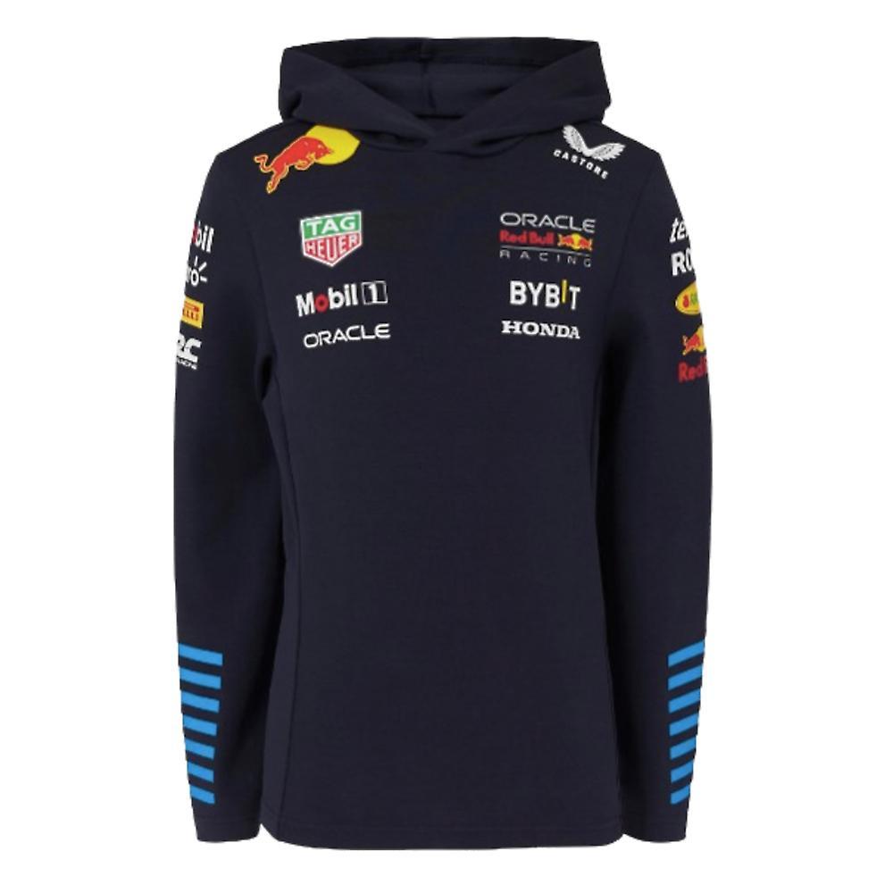 Castore 2024 Red Bull Racing Team Pullover Hoodie (Night Sky) - Kids Navy XL Boys